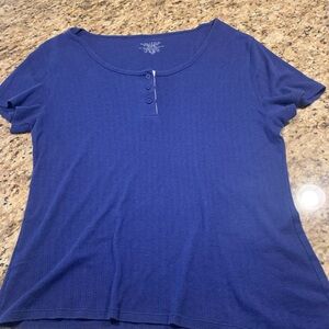 Nautica Women's Blue Short Sleeve Top pajamas